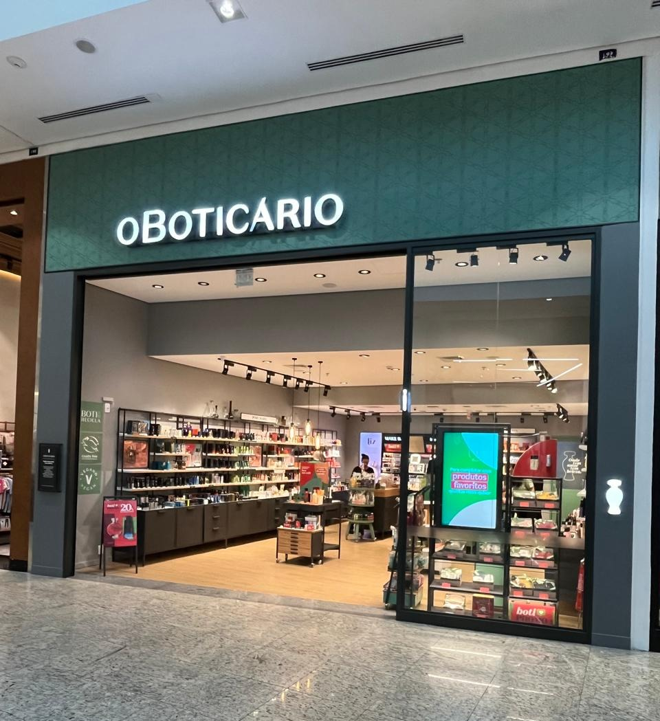 Fachada da loja O Boticário entregue pela Módulo2